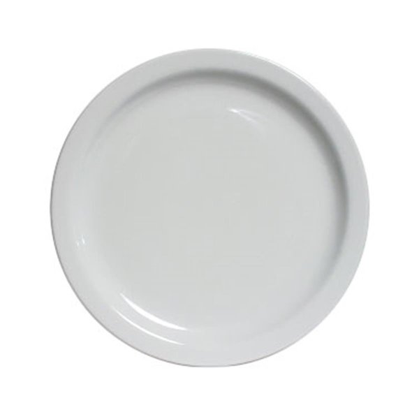 Tuxton China Colorado 7.5 in. Plate - Porcelain White - 3 Dozen CLA-074